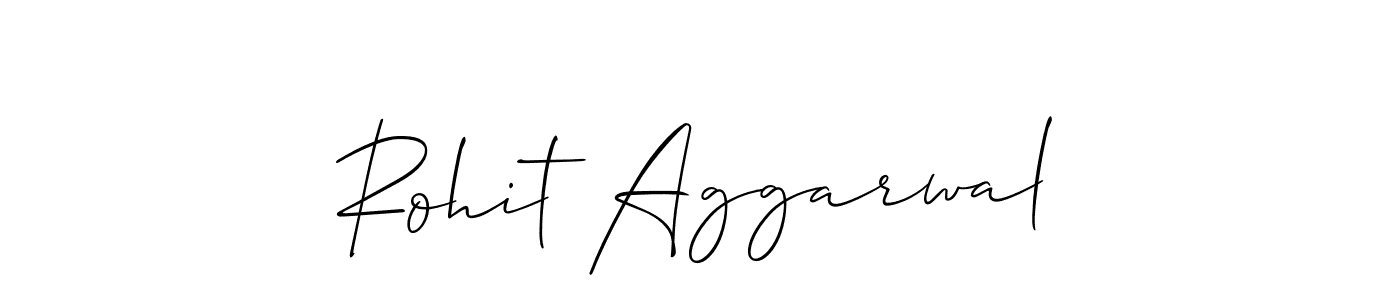 How to make Rohit Aggarwal signature? Allison_Script is a professional autograph style. Create handwritten signature for Rohit Aggarwal name. Rohit Aggarwal signature style 2 images and pictures png