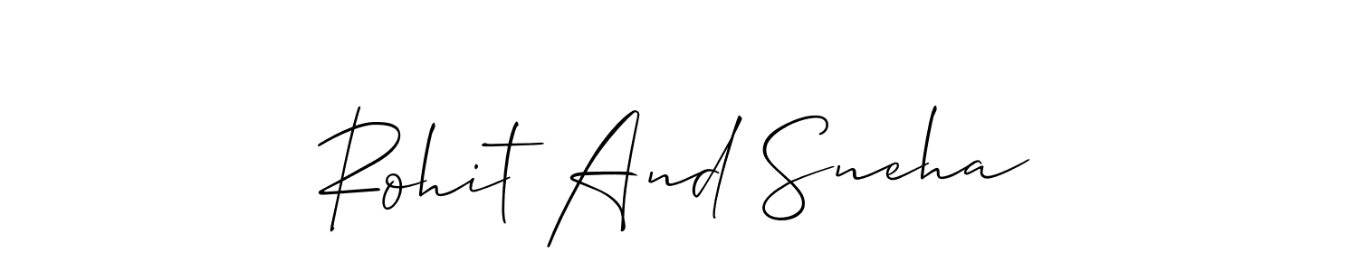 Check out images of Autograph of Rohit And Sneha name. Actor Rohit And Sneha Signature Style. Allison_Script is a professional sign style online. Rohit And Sneha signature style 2 images and pictures png