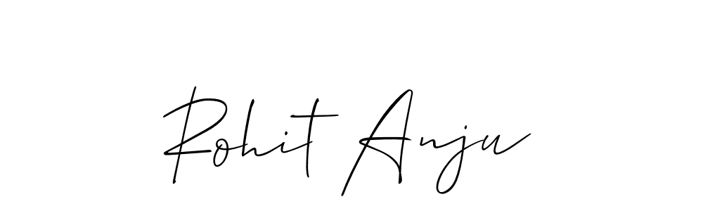 if you are searching for the best signature style for your name Rohit Anju. so please give up your signature search. here we have designed multiple signature styles  using Allison_Script. Rohit Anju signature style 2 images and pictures png