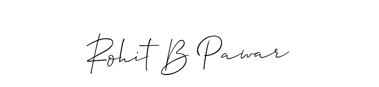 It looks lik you need a new signature style for name Rohit B Pawar. Design unique handwritten (Allison_Script) signature with our free signature maker in just a few clicks. Rohit B Pawar signature style 2 images and pictures png
