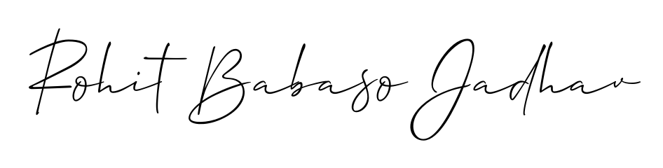 Use a signature maker to create a handwritten signature online. With this signature software, you can design (Allison_Script) your own signature for name Rohit Babaso Jadhav. Rohit Babaso Jadhav signature style 2 images and pictures png