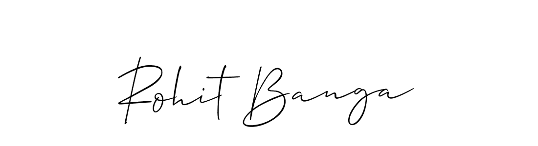 This is the best signature style for the Rohit Banga name. Also you like these signature font (Allison_Script). Mix name signature. Rohit Banga signature style 2 images and pictures png