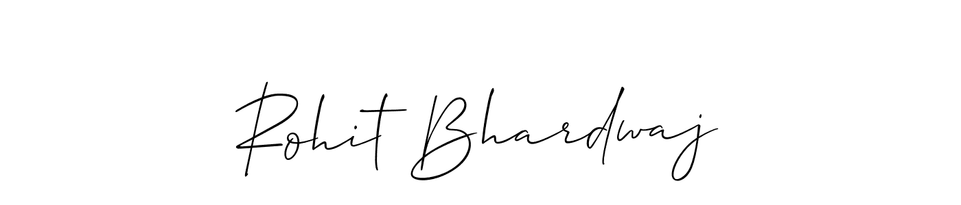 Design your own signature with our free online signature maker. With this signature software, you can create a handwritten (Allison_Script) signature for name Rohit Bhardwaj. Rohit Bhardwaj signature style 2 images and pictures png