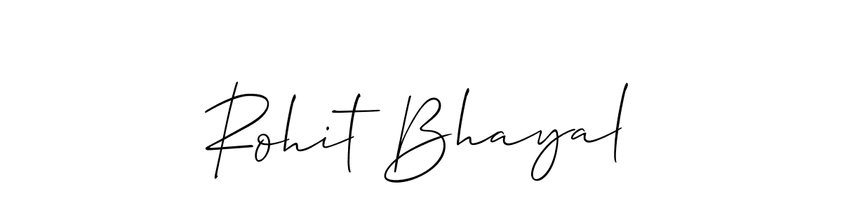 Best and Professional Signature Style for Rohit Bhayal. Allison_Script Best Signature Style Collection. Rohit Bhayal signature style 2 images and pictures png