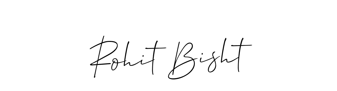 Allison_Script is a professional signature style that is perfect for those who want to add a touch of class to their signature. It is also a great choice for those who want to make their signature more unique. Get Rohit Bisht name to fancy signature for free. Rohit Bisht signature style 2 images and pictures png