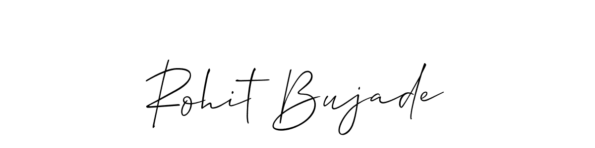 Create a beautiful signature design for name Rohit Bujade. With this signature (Allison_Script) fonts, you can make a handwritten signature for free. Rohit Bujade signature style 2 images and pictures png