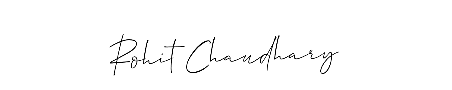 How to make Rohit Chaudhary name signature. Use Allison_Script style for creating short signs online. This is the latest handwritten sign. Rohit Chaudhary signature style 2 images and pictures png