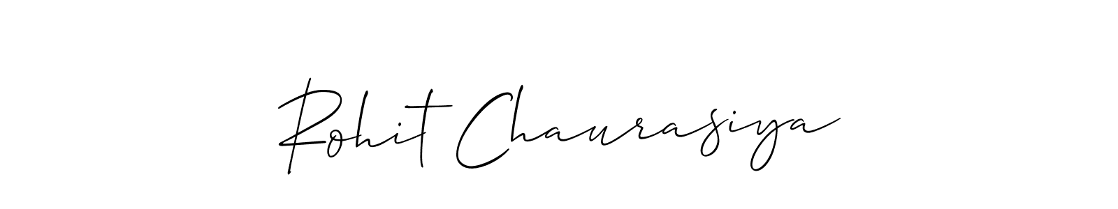 Also You can easily find your signature by using the search form. We will create Rohit Chaurasiya name handwritten signature images for you free of cost using Allison_Script sign style. Rohit Chaurasiya signature style 2 images and pictures png