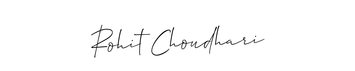 Use a signature maker to create a handwritten signature online. With this signature software, you can design (Allison_Script) your own signature for name Rohit Choudhari. Rohit Choudhari signature style 2 images and pictures png