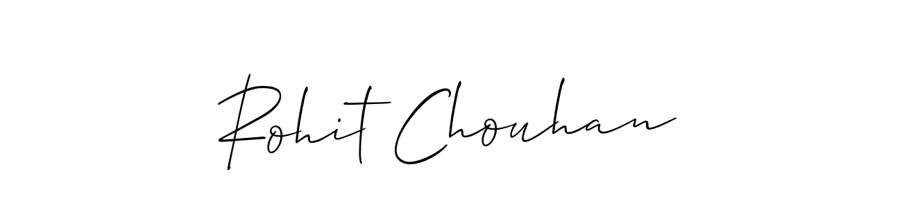 How to make Rohit Chouhan name signature. Use Allison_Script style for creating short signs online. This is the latest handwritten sign. Rohit Chouhan signature style 2 images and pictures png