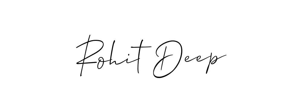 Create a beautiful signature design for name Rohit Deep. With this signature (Allison_Script) fonts, you can make a handwritten signature for free. Rohit Deep signature style 2 images and pictures png