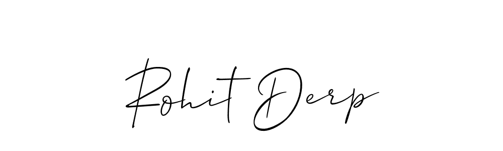 Also we have Rohit Derp name is the best signature style. Create professional handwritten signature collection using Allison_Script autograph style. Rohit Derp signature style 2 images and pictures png