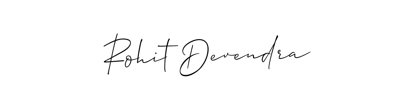 Also we have Rohit Devendra name is the best signature style. Create professional handwritten signature collection using Allison_Script autograph style. Rohit Devendra signature style 2 images and pictures png