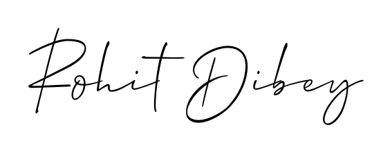 A stylish, flowing autograph style designed for name Rohit Dibey using Allison_Script typography. Perfect for digital creative projects. Rohit Dibey signature style 2 images and pictures png