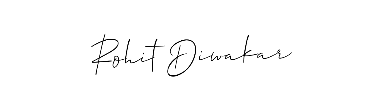 Use a signature maker to create a handwritten signature online. With this signature software, you can design (Allison_Script) your own signature for name Rohit Diwakar. Rohit Diwakar signature style 2 images and pictures png