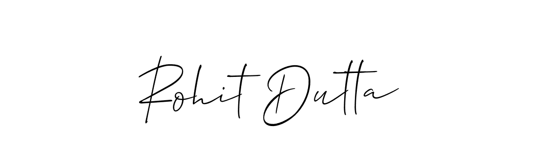 How to make Rohit Dutta name signature. Use Allison_Script style for creating short signs online. This is the latest handwritten sign. Rohit Dutta signature style 2 images and pictures png
