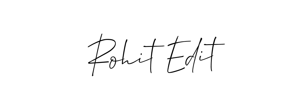 Also we have Rohit Edit name is the best signature style. Create professional handwritten signature collection using Allison_Script autograph style. Rohit Edit signature style 2 images and pictures png
