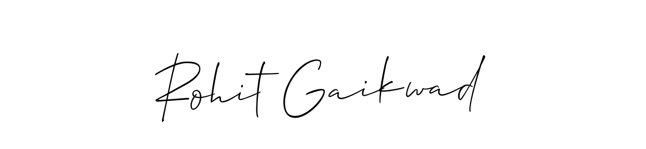 Make a short Rohit Gaikwad signature style. Manage your documents anywhere anytime using Allison_Script. Create and add eSignatures, submit forms, share and send files easily. Rohit Gaikwad signature style 2 images and pictures png