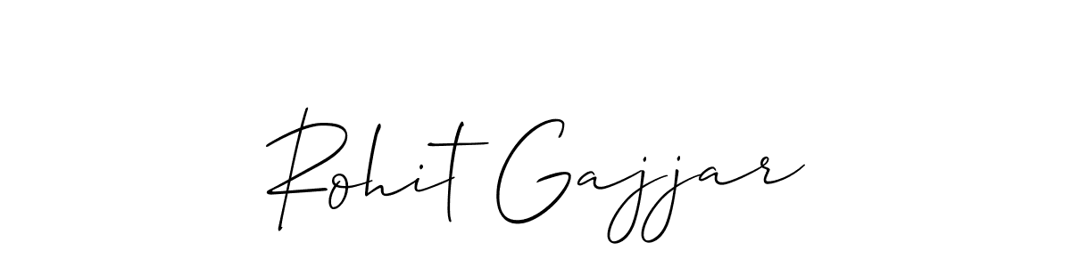 Rohit Gajjar stylish signature style. Best Handwritten Sign (Allison_Script) for my name. Handwritten Signature Collection Ideas for my name Rohit Gajjar. Rohit Gajjar signature style 2 images and pictures png