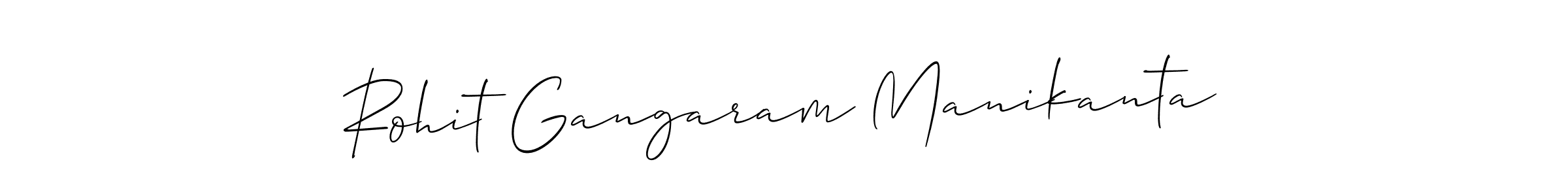 Use a signature maker to create a handwritten signature online. With this signature software, you can design (Allison_Script) your own signature for name Rohit Gangaram Manikanta. Rohit Gangaram Manikanta signature style 2 images and pictures png