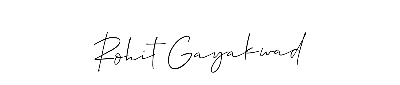 Rohit Gayakwad stylish signature style. Best Handwritten Sign (Allison_Script) for my name. Handwritten Signature Collection Ideas for my name Rohit Gayakwad. Rohit Gayakwad signature style 2 images and pictures png