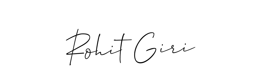 Create a beautiful signature design for name Rohit Giri. With this signature (Allison_Script) fonts, you can make a handwritten signature for free. Rohit Giri signature style 2 images and pictures png