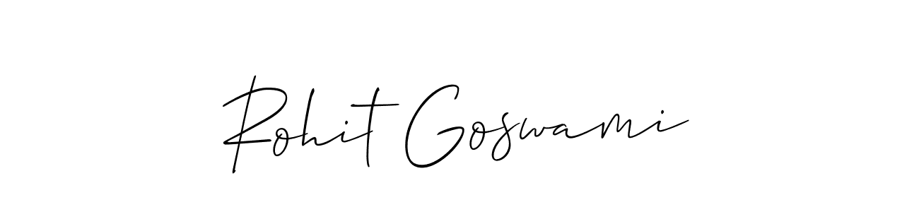 You should practise on your own different ways (Allison_Script) to write your name (Rohit Goswami) in signature. don't let someone else do it for you. Rohit Goswami signature style 2 images and pictures png