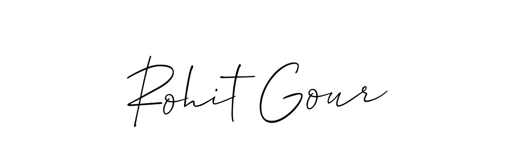 This is the best signature style for the Rohit Gour name. Also you like these signature font (Allison_Script). Mix name signature. Rohit Gour signature style 2 images and pictures png