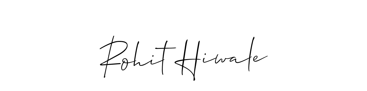 It looks lik you need a new signature style for name Rohit Hiwale. Design unique handwritten (Allison_Script) signature with our free signature maker in just a few clicks. Rohit Hiwale signature style 2 images and pictures png