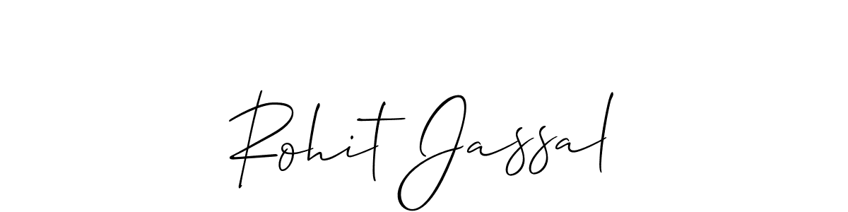 How to make Rohit Jassal signature? Allison_Script is a professional autograph style. Create handwritten signature for Rohit Jassal name. Rohit Jassal signature style 2 images and pictures png