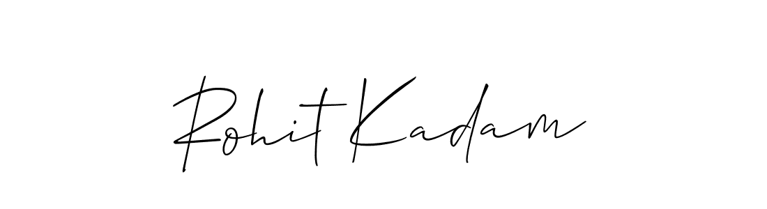 Similarly Allison_Script is the best handwritten signature design. Signature creator online .You can use it as an online autograph creator for name Rohit Kadam. Rohit Kadam signature style 2 images and pictures png
