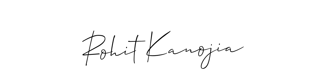 Create a beautiful signature design for name Rohit Kanojia. With this signature (Allison_Script) fonts, you can make a handwritten signature for free. Rohit Kanojia signature style 2 images and pictures png