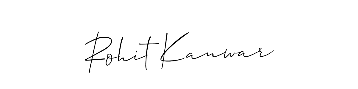 How to make Rohit Kanwar signature? Allison_Script is a professional autograph style. Create handwritten signature for Rohit Kanwar name. Rohit Kanwar signature style 2 images and pictures png