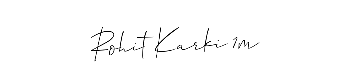 You should practise on your own different ways (Allison_Script) to write your name (Rohit Karki 1m) in signature. don't let someone else do it for you. Rohit Karki 1m signature style 2 images and pictures png