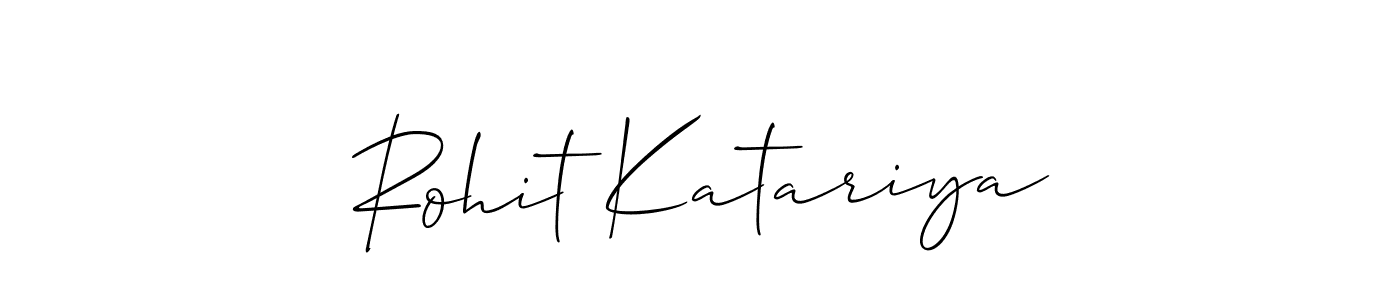 You should practise on your own different ways (Allison_Script) to write your name (Rohit Katariya) in signature. don't let someone else do it for you. Rohit Katariya signature style 2 images and pictures png