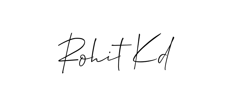 Make a beautiful signature design for name Rohit Kd. With this signature (Allison_Script) style, you can create a handwritten signature for free. Rohit Kd signature style 2 images and pictures png