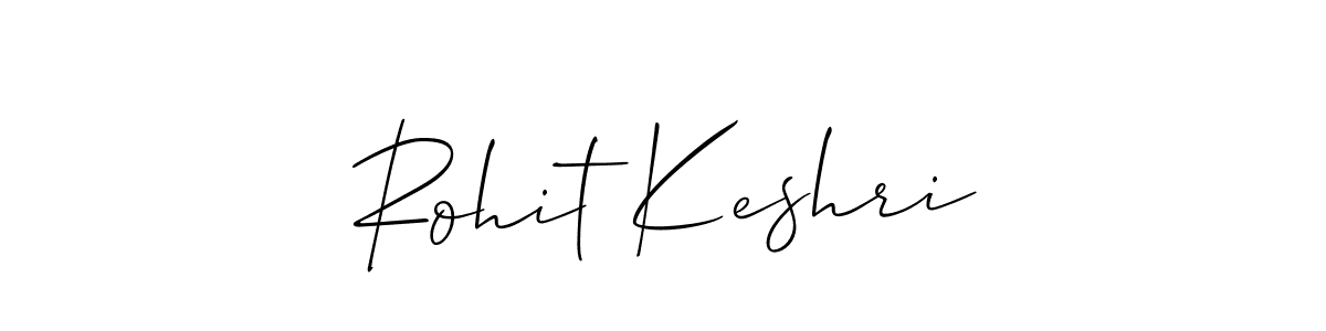 Use a signature maker to create a handwritten signature online. With this signature software, you can design (Allison_Script) your own signature for name Rohit Keshri. Rohit Keshri signature style 2 images and pictures png