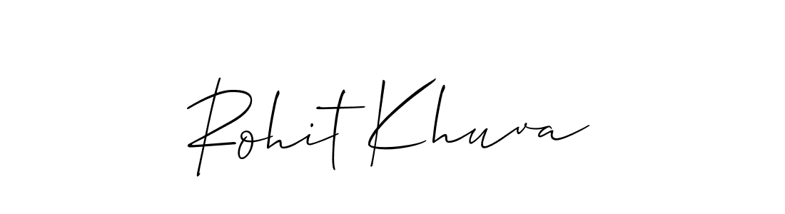 It looks lik you need a new signature style for name Rohit Khuva. Design unique handwritten (Allison_Script) signature with our free signature maker in just a few clicks. Rohit Khuva signature style 2 images and pictures png