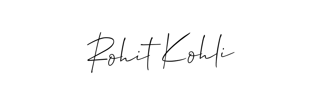 How to Draw Rohit Kohli signature style? Allison_Script is a latest design signature styles for name Rohit Kohli. Rohit Kohli signature style 2 images and pictures png