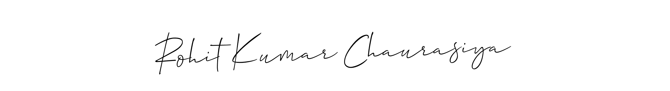 if you are searching for the best signature style for your name Rohit Kumar Chaurasiya. so please give up your signature search. here we have designed multiple signature styles  using Allison_Script. Rohit Kumar Chaurasiya signature style 2 images and pictures png