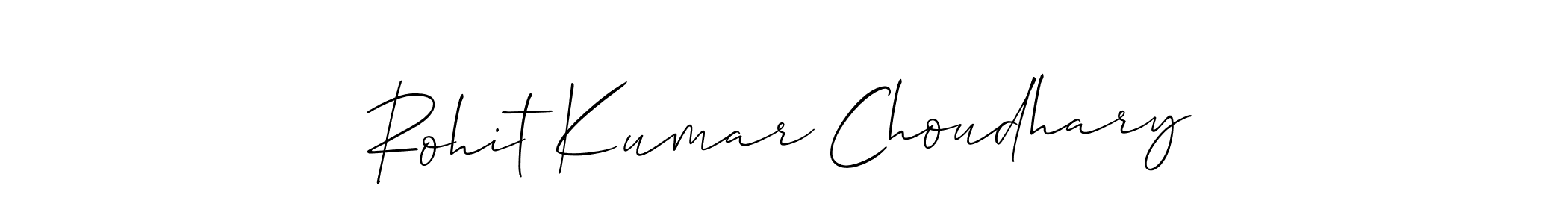 Make a short Rohit Kumar Choudhary signature style. Manage your documents anywhere anytime using Allison_Script. Create and add eSignatures, submit forms, share and send files easily. Rohit Kumar Choudhary signature style 2 images and pictures png