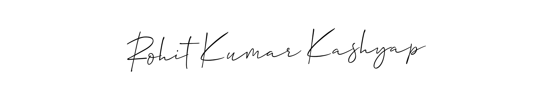 The best way (Allison_Script) to make a short signature is to pick only two or three words in your name. The name Rohit Kumar Kashyap include a total of six letters. For converting this name. Rohit Kumar Kashyap signature style 2 images and pictures png