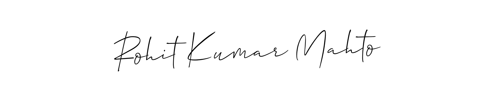 Rohit Kumar Mahto stylish signature style. Best Handwritten Sign (Allison_Script) for my name. Handwritten Signature Collection Ideas for my name Rohit Kumar Mahto. Rohit Kumar Mahto signature style 2 images and pictures png