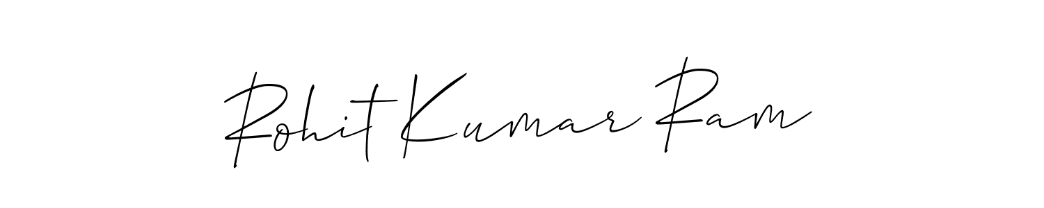 Also we have Rohit Kumar Ram name is the best signature style. Create professional handwritten signature collection using Allison_Script autograph style. Rohit Kumar Ram signature style 2 images and pictures png