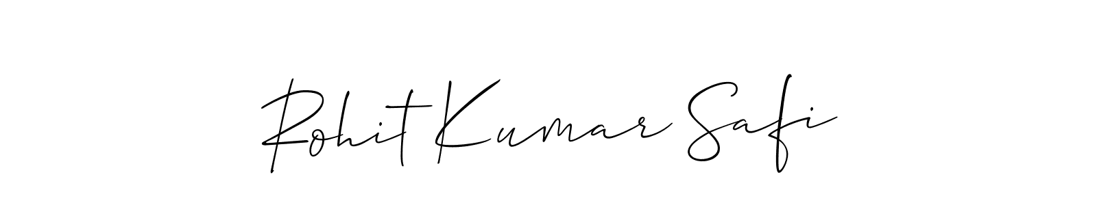 Use a signature maker to create a handwritten signature online. With this signature software, you can design (Allison_Script) your own signature for name Rohit Kumar Safi. Rohit Kumar Safi signature style 2 images and pictures png