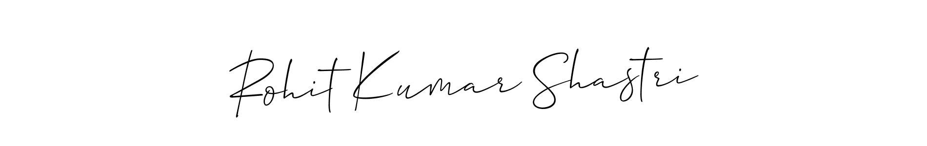 Make a short Rohit Kumar Shastri signature style. Manage your documents anywhere anytime using Allison_Script. Create and add eSignatures, submit forms, share and send files easily. Rohit Kumar Shastri signature style 2 images and pictures png