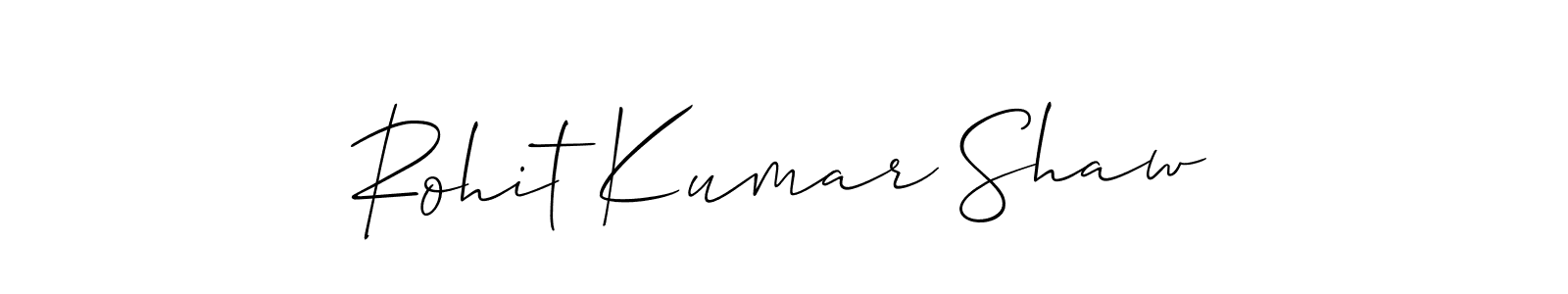 Make a beautiful signature design for name Rohit Kumar Shaw. With this signature (Allison_Script) style, you can create a handwritten signature for free. Rohit Kumar Shaw signature style 2 images and pictures png