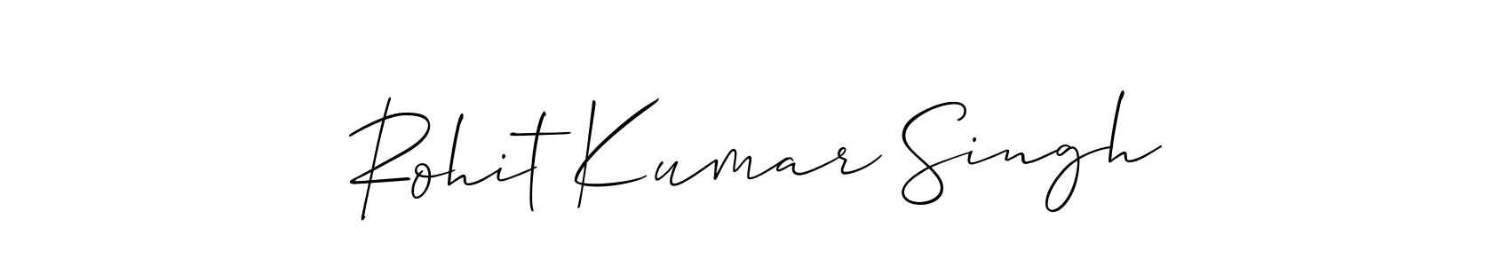 Create a beautiful signature design for name Rohit Kumar Singh. With this signature (Allison_Script) fonts, you can make a handwritten signature for free. Rohit Kumar Singh signature style 2 images and pictures png