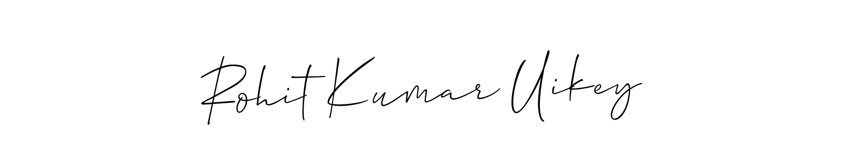 Also we have Rohit Kumar Uikey name is the best signature style. Create professional handwritten signature collection using Allison_Script autograph style. Rohit Kumar Uikey signature style 2 images and pictures png