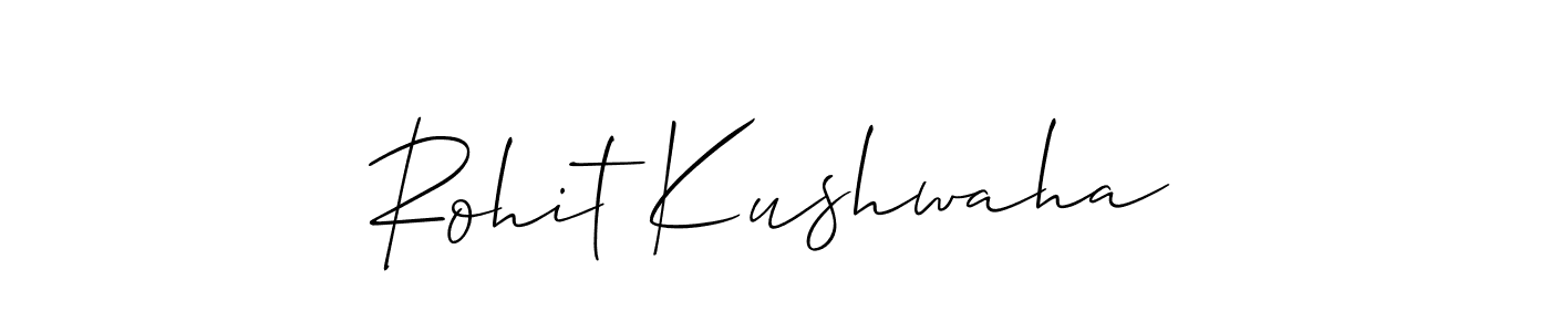 Make a short Rohit Kushwaha signature style. Manage your documents anywhere anytime using Allison_Script. Create and add eSignatures, submit forms, share and send files easily. Rohit Kushwaha signature style 2 images and pictures png